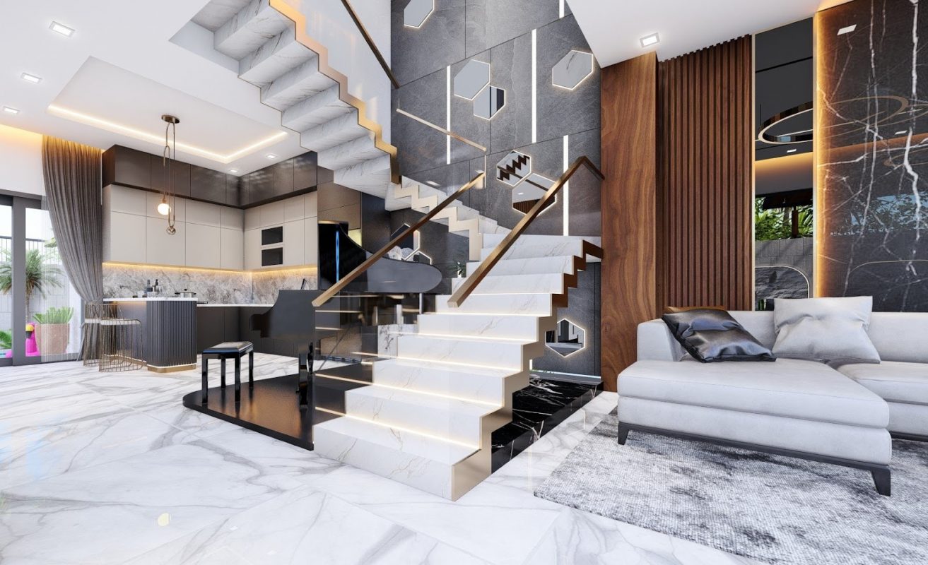 Thiết kế cầu thang Nội Thất ABC