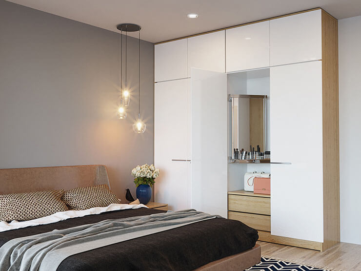 Hướng dẫn cách đặt tủ quần áo trong phòng ngủ đúng phong thủy